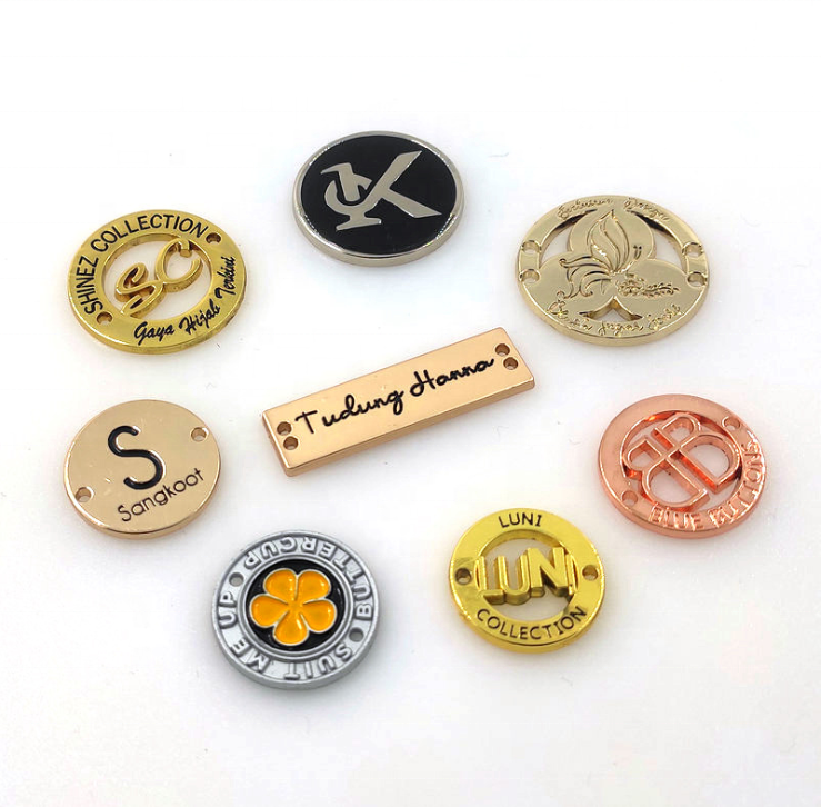 Zippers, sliders and metal labels
