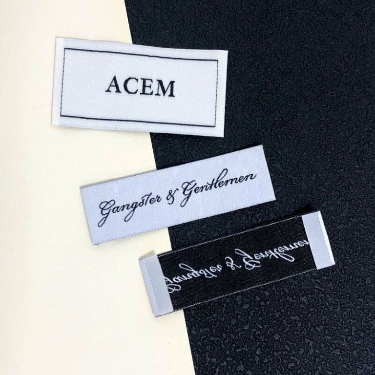 Factory Price Customized Own logo Brand Name Custom High Density Woven Label for Clothing