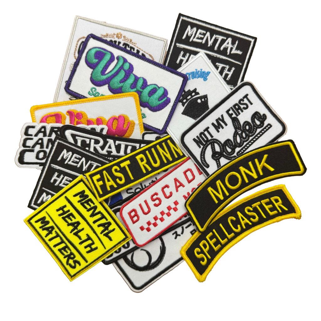 Custom Embroidered Patches Personalized Embroidery With Logo Design Iron-On for Clothing Hats Printed Graphics Souvenir Use