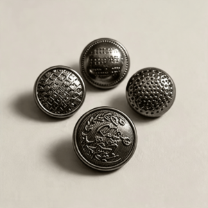 Beautiful New Design Big Zinc Alloy Plating Shank Button Blank Nickel-Free Eco-friendly for DIY Garment Decoration
