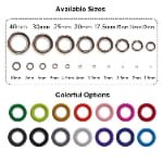 Metal Eyelet Manufacturer 6mm/6.5mm/7mm/8mm/8.5mm/9mm/10mm/11mm/12mm/15mm Custom Metal Eyelet for Leather thumbnail