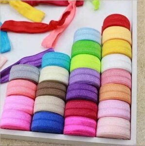 Manufacturer Wholesale 15mm 20mm 25mm 30mm Bias Binding Tape Bra Elastic Band Nylon Fold Over Elastic Band