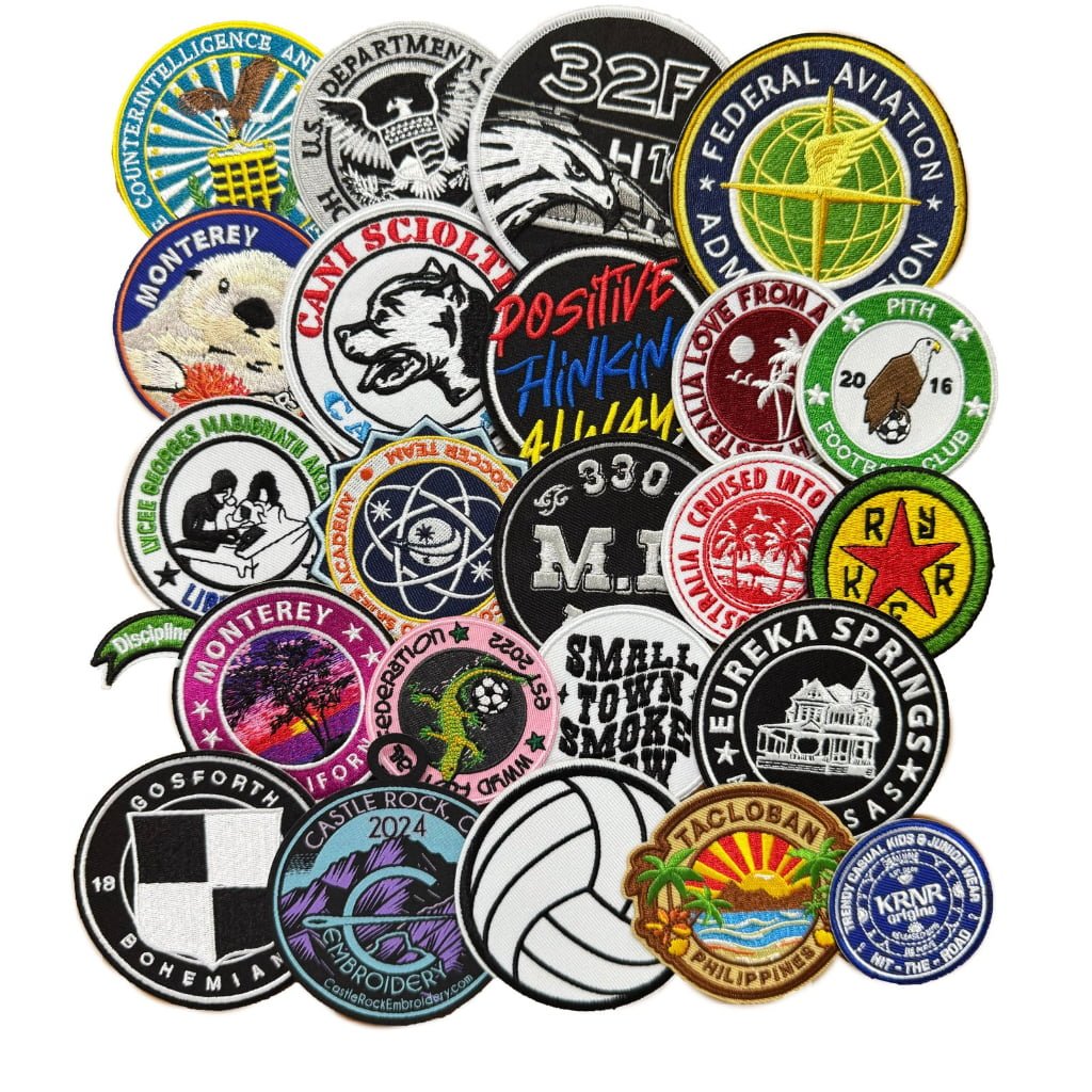 Custom Embroidered Patches Personalized Embroidery With Logo Design Iron-On for Clothing Hats Printed Graphics Souvenir Use