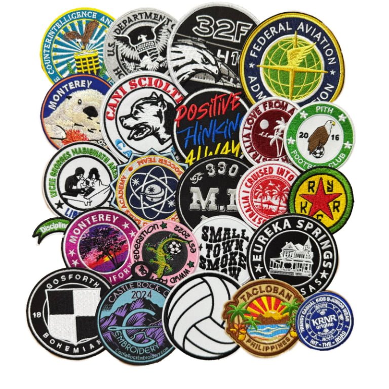 Custom Embroidered Patches Personalized Embroidery With Logo Design Iron-On for Clothing Hats Printed Graphics Souvenir Use