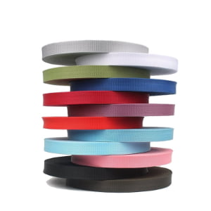 High Quality Eco-Friendly Polypropylene Woven Embroidered Webbing Tape with Custom Logo for Bags Home Textiles & Garments