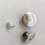 Wholesale Embossed Snap Button Zinc Alloy Metal Gold Silver Denim Shank Jeans Buttons and Rivets for Jeans Clothes thumbnail