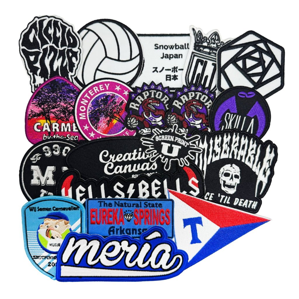 Custom Embroidered Patches Personalized Embroidery With Logo Design Iron-On for Clothing Hats Printed Graphics Souvenir Use