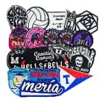 Custom Embroidered Patches Personalized Embroidery With Logo Design Iron-On for Clothing Hats Printed Graphics Souvenir Use