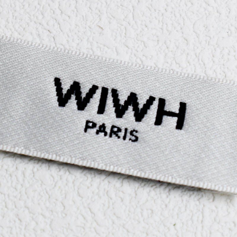 Luxury Satin Neck Labes and Clothing Tags with My Brand logo Custom Woven Labels for Clothing