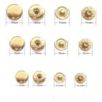 Customized Personalized Logo 10mm 12mm 15mm 17mm Spring Four Part Metal Snap Button for Clothes thumbnail