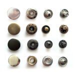Customized Personalized Logo 10mm 12mm 15mm 17mm Spring Four Part Metal Snap Button for Clothes thumbnail