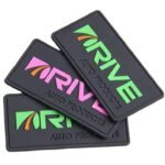 Customizable Brand Name Soft Silicone Labels 3D Embossed Rubber Patch Factory Price for Sewing Clothing and Garments