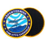 Custom Logo Woven Patches Clothes Hooking and Loop Stick Round Patch Badge Woven Patches