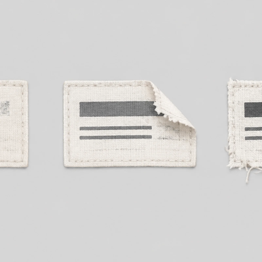 Common Garment Label Material Problems: Fading, Peeling and Fraying Fixes