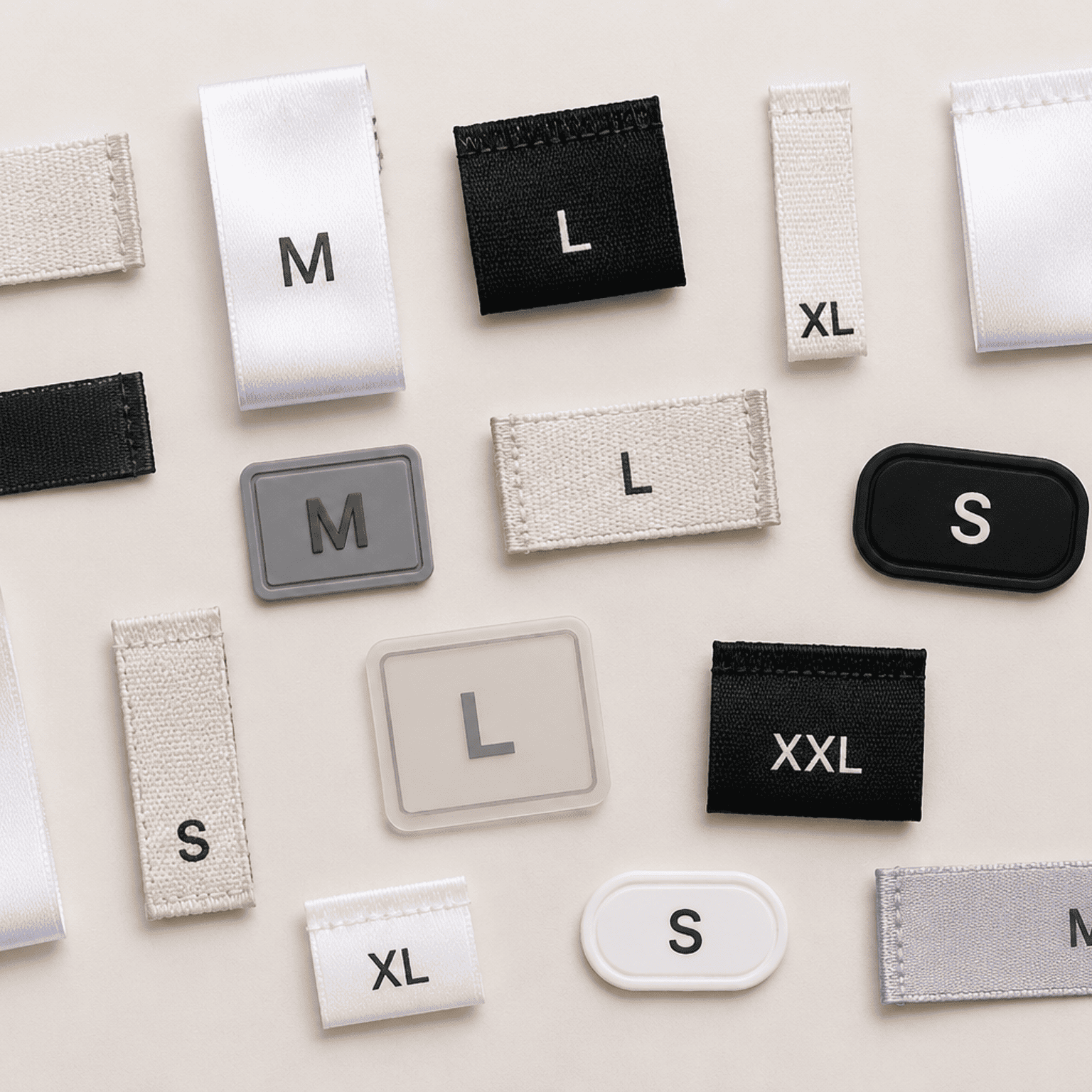 Custom Size Label Options for Fashion and Activewear