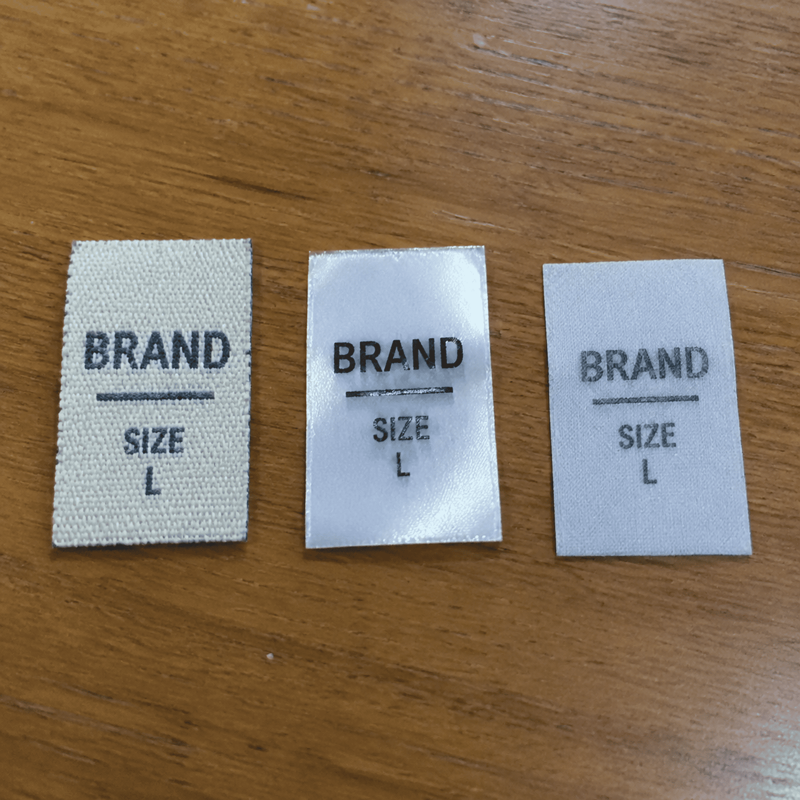 Wash resistance test results for different clothing label materials wash resistance test clothing label materials comparison